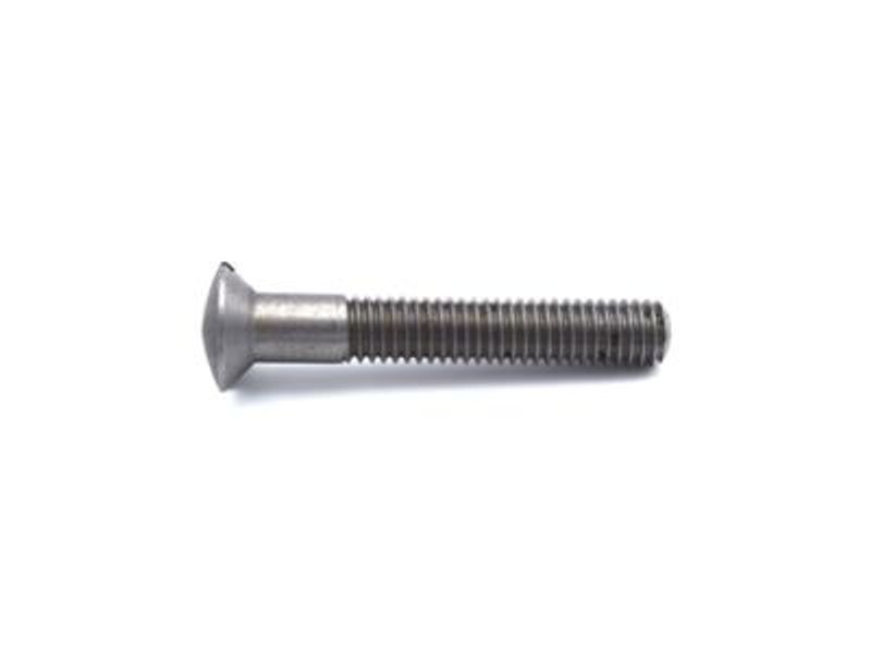 Roadwheel Screw - Slotted Countersunk Head - Steel - 40mm Long x 6mm x 1.00 Pitch